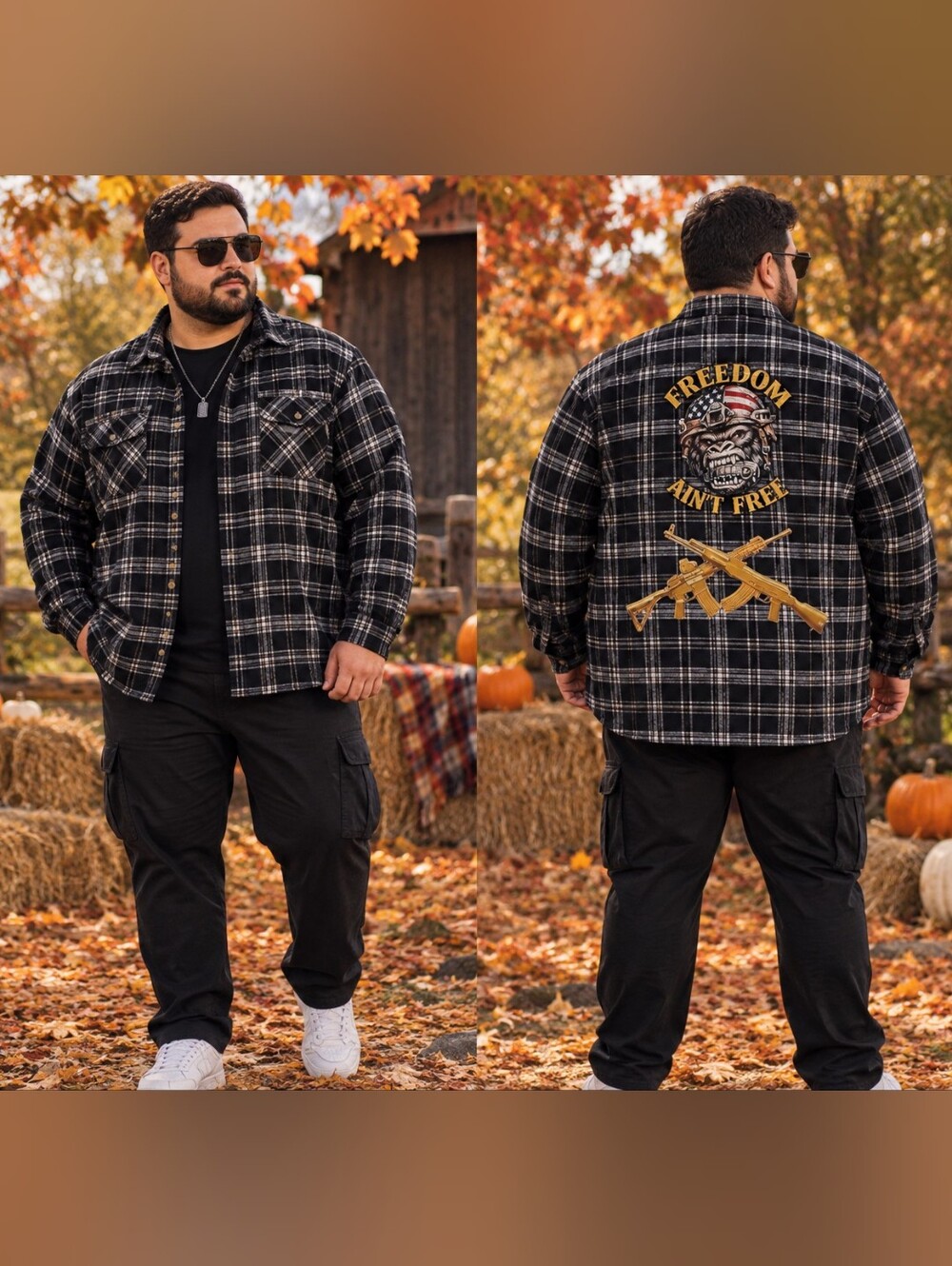 Upcycle Flannel Jacket